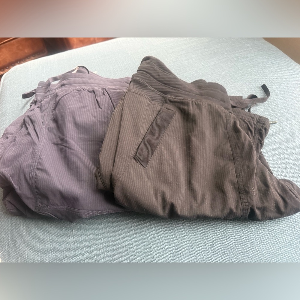 Gray and Black Lululemon Jogger Pants